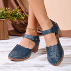 Women's Summer Outdoor Casual & Comfortable Single-Strap Block-Heel Sandals