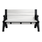 Bench-to-Table Modern Outdoor Patio Furniture Stool Chairs - Supports Up To 1400 lbs